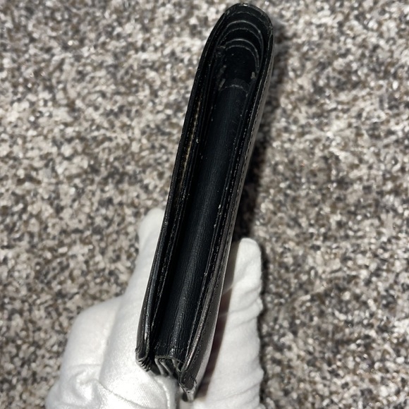 Authentic BURBERRY black leather men’s wallet - Picture 4 of 12